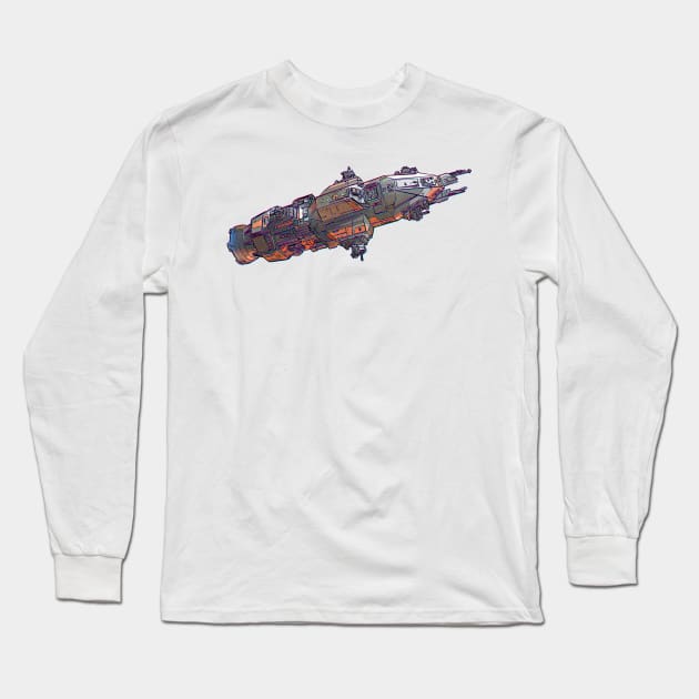 Rocinante Ship Long Sleeve T-Shirt by noturnastudios